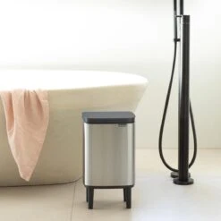 Brabantia Bo Hi Afvalemmer 7 L - Matt Steel FPP -Brabantia 10713308