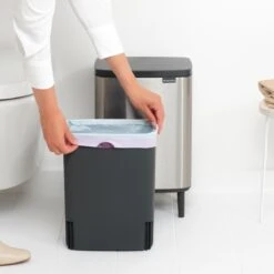 Brabantia Bo Hi Afvalemmer 12 L - Matt Steel FPP 22 Brabantia Bo Hi Afvalemmer 12 L - Matt Steel FPP -Brabantia 10713317