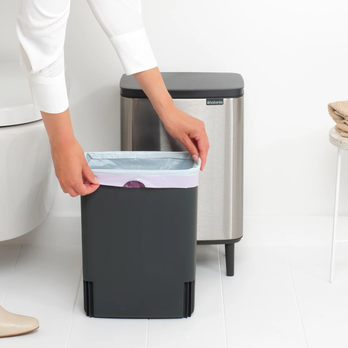 Brabantia Bo Hi Afvalemmer 12 L - Matt Steel FPP 7 Brabantia Bo Hi Afvalemmer 12 L - Matt Steel FPP - Afbeelding 5