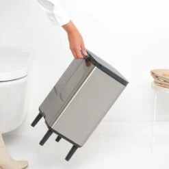 Brabantia Bo Hi Afvalemmer 12 L - Matt Steel FPP 23 Brabantia Bo Hi Afvalemmer 12 L - Matt Steel FPP -Brabantia 10713321