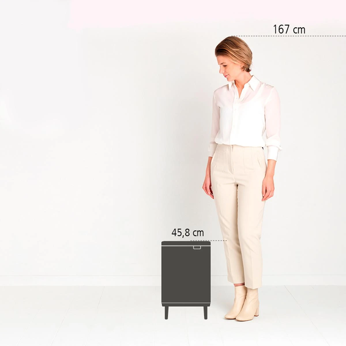 Brabantia Bo Hi Afvalemmer 12 L - Matt Steel FPP 13 Brabantia Bo Hi Afvalemmer 12 L - Matt Steel FPP - Afbeelding 11