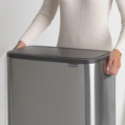 Brabantia Bo Touch Bin 2 X 30 L - Vingerafdrukvrij - Zilver -Brabantia 10732157