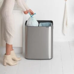 Brabantia Bo Touch Bin 2 X 30 L - Vingerafdrukvrij - Zilver -Brabantia 10732182