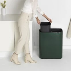 Brabantia Bo Touch Bin 2 X 30 L - Pine Green -Brabantia 10776946