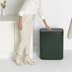 Brabantia Bo Touch Bin 2 X 30 L - Pine Green -Brabantia 10776948