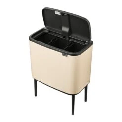 Brabantia Bo Touch Bin Afvalemmer 3 X 11 L - Soft Beige 19 Brabantia Bo Touch Bin Afvalemmer 3 X 11 L - Soft Beige -Brabantia 10779188