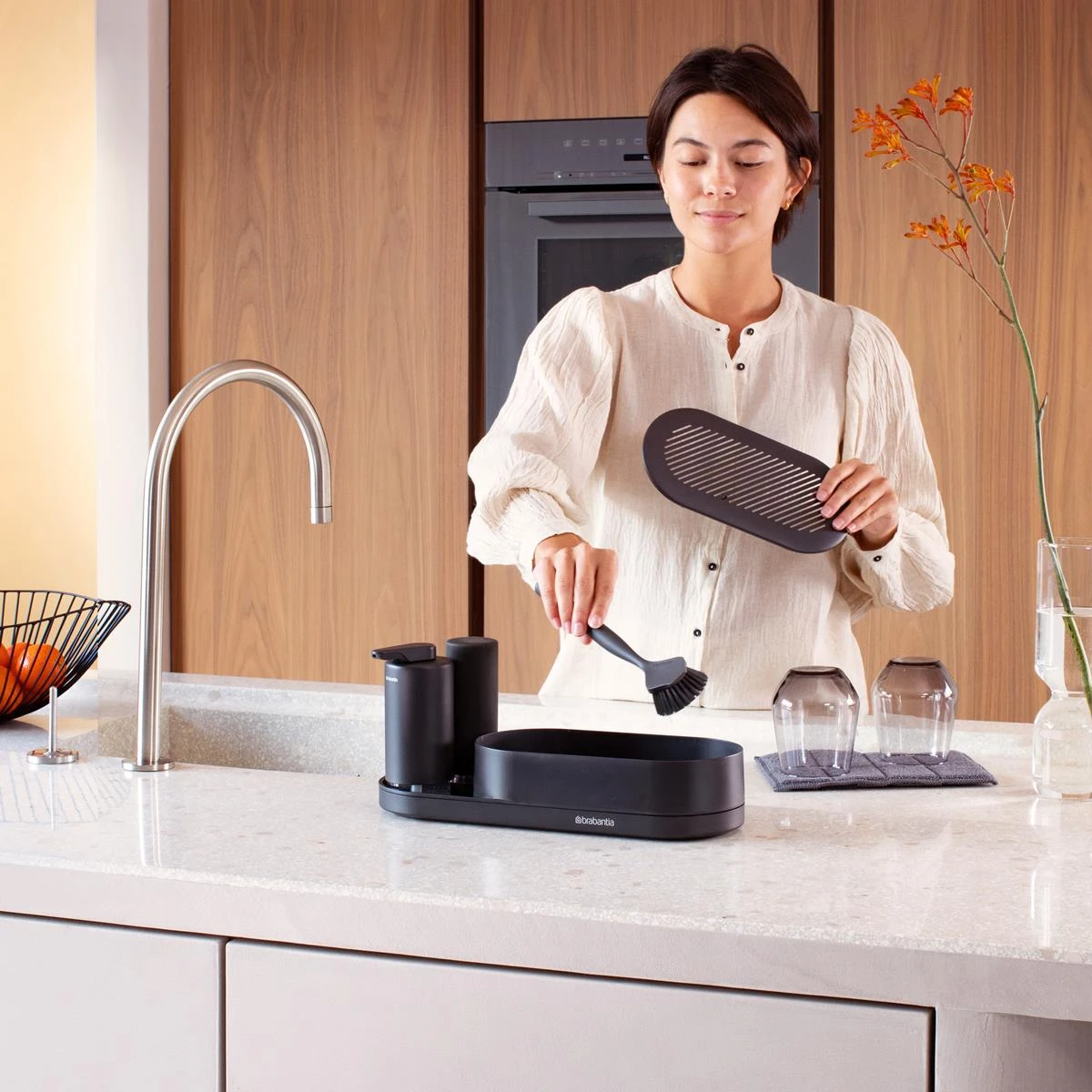 Brabantia SinkStyle Organiser 3-delig - Infinite Grey 5 Brabantia SinkStyle Organiser 3-delig - Infinite Grey - Afbeelding 3