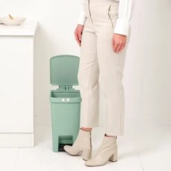 Brabantia StepUp Pedaalemmer - 16 L - Jade Green -Brabantia 11085556
