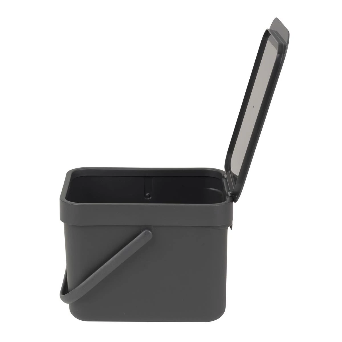 Brabantia Sort & Go Afvalemmer 6 L - Donkergrijs 6 Brabantia Sort & Go Afvalemmer 6 L - Donkergrijs - Afbeelding 4