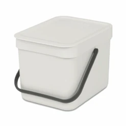 Brabantia Sort En Go Afvalbak 6 Liter Light Grey