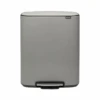 Brabantia Bo Pedaalemmer 60 Liter Mineral Concrete Grey -Brabantia 25 1