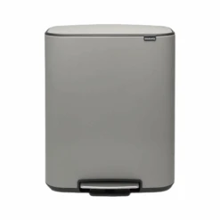 Brabantia Bo Pedaalemmer 60 Liter Mineral Concrete Grey