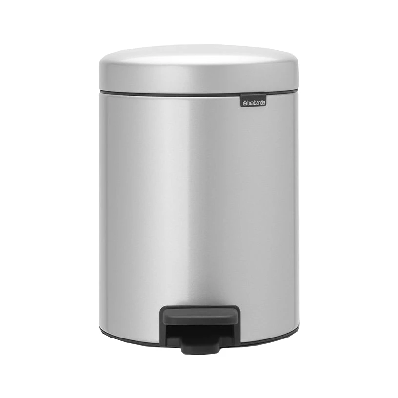 Brabantia Newicon Pedaalemmer 5 Liter Metallic Grey 3 Brabantia Newicon Pedaalemmer 5 Liter Metallic Grey