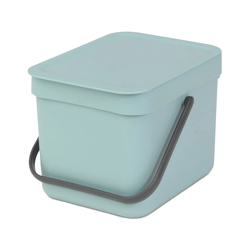 Brabantia Sort En Go Afvalbak 6 Liter Mint 3 Brabantia Sort En Go Afvalbak 6 Liter Mint