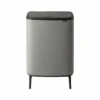 Brabantia Bo Touch Hi Afvalemmer 60 Liter Mineral Concrete Grey -Brabantia 56