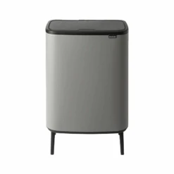 Brabantia Bo Touch Hi Afvalemmer 60 Liter Mineral Concrete Grey
