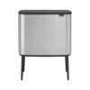 Brabantia Bo Touch Afvalemmer 11 + 23 Liter Matt Steel Fingerprint Proof -Brabantia 67