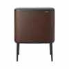 Brabantia Bo Touch Afvalemmer 11 + 23 Liter Mineral Cosy Brown -Brabantia 70