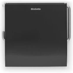Brabantia Toiletrolhouder Met Klep Mat Zwart