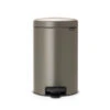 Brabantia NewIcon Pedaalemmer 12L Platinum 1 Brabantia NewIcon Pedaalemmer 12L Platinum -Brabantia 8710755113628 0