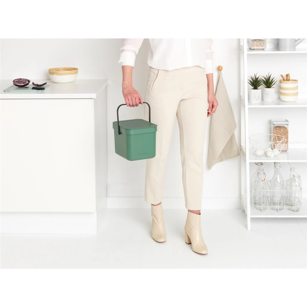 Brabantia Sort & Go Afvalemmer 6L Fir Groen 6 Brabantia Sort & Go Afvalemmer 6L Fir Groen - Afbeelding 4