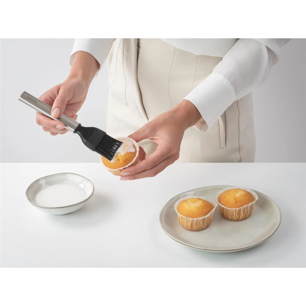 Brabantia Profile Bakborstel Siliconen/RVS 4 Brabantia Profile Bakborstel Siliconen/RVS - Afbeelding 2