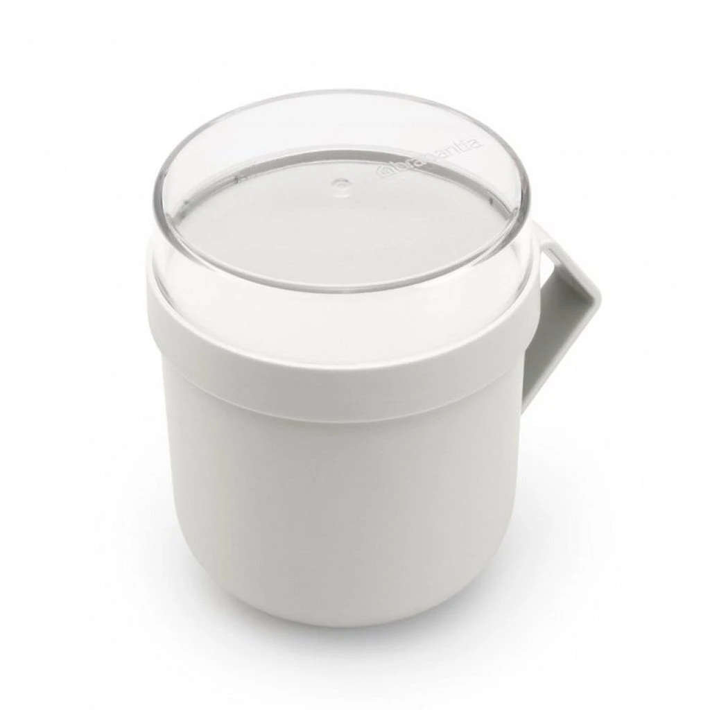 Brabantia Make & Take Soepbeker 0.6L Lichtgrijs 3 Brabantia Make & Take Soepbeker 0.6L Lichtgrijs