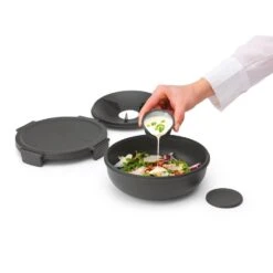 Brabantia Make & Take Salade Lunchkom 1.3L Donkergrijs -Brabantia 8710755206344 3