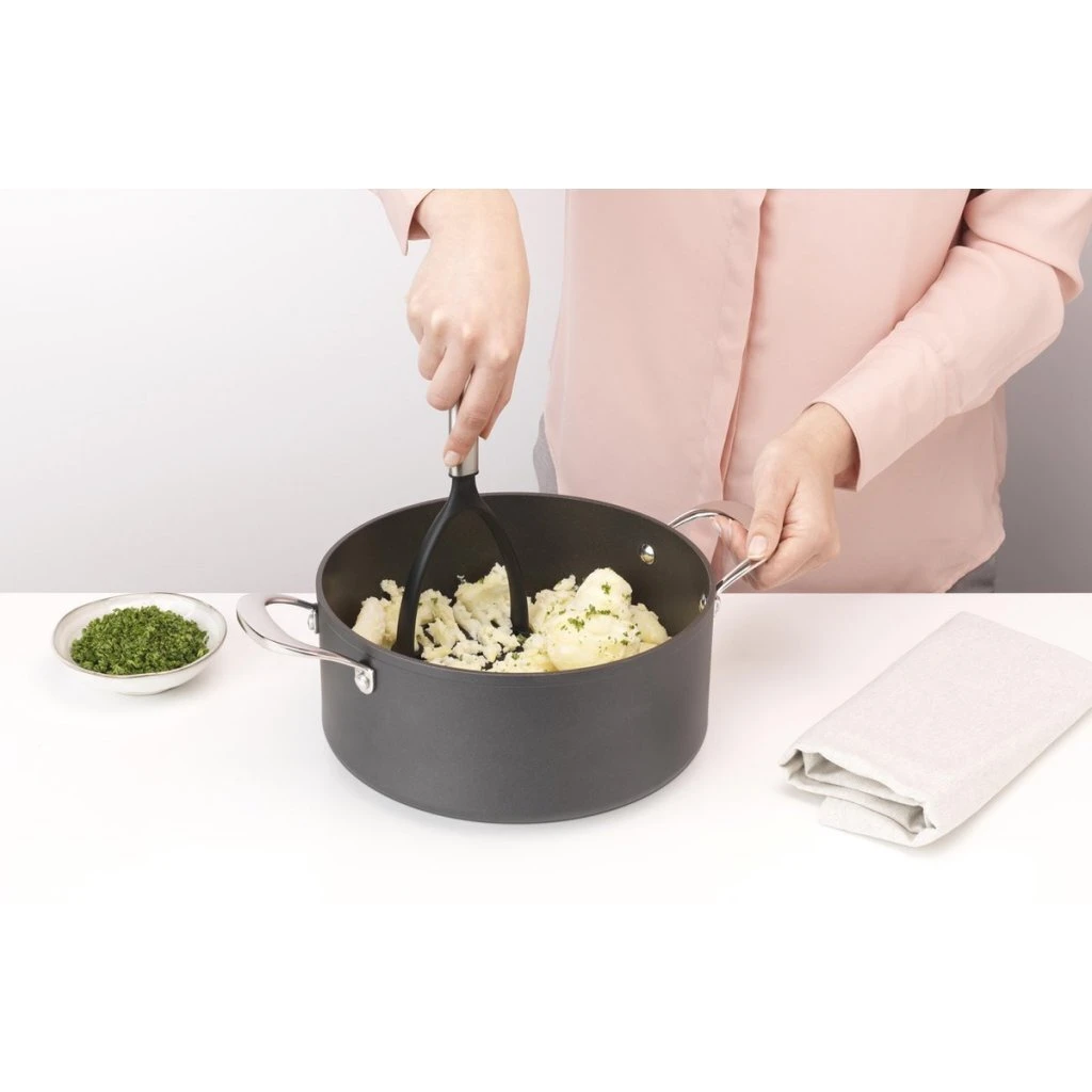 Brabantia Profile Pureestamper RVS/Zwart 4 Brabantia Profile Pureestamper RVS/Zwart - Afbeelding 2