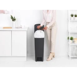 Brabantia Stepup Pedaalemmer 40L Donkergrijs -Brabantia 8710755800023 2