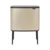 Brabantia Bo Touch Afvalemmer 11 + 23 Liter Metallic Gold 1 Brabantia Bo Touch Afvalemmer 11 + 23 Liter Metallic Gold -Brabantia 89