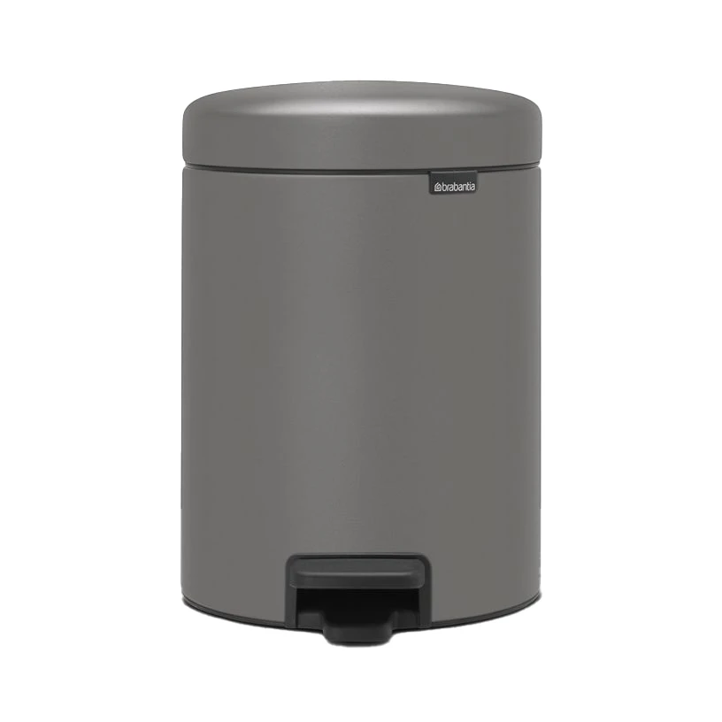 Brabantia Newicon Pedaalemmer 5 Liter Mineral Concrete Grey 3 Brabantia Newicon Pedaalemmer 5 Liter Mineral Concrete Grey