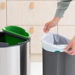 Brabantia Touch Bin Recycle Afvalemmer 10 + 23 L - Vingerafdrukvrij -Brabantia 9456337