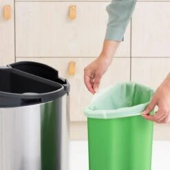 Brabantia Touch Bin Recycle Afvalemmer 10 + 23 L - Vingerafdrukvrij -Brabantia 9456338