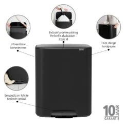 Brabantia Bo Pedaalemmer 60 Liter 25 Brabantia Bo Pedaalemmer 60 Liter -Brabantia 9462678