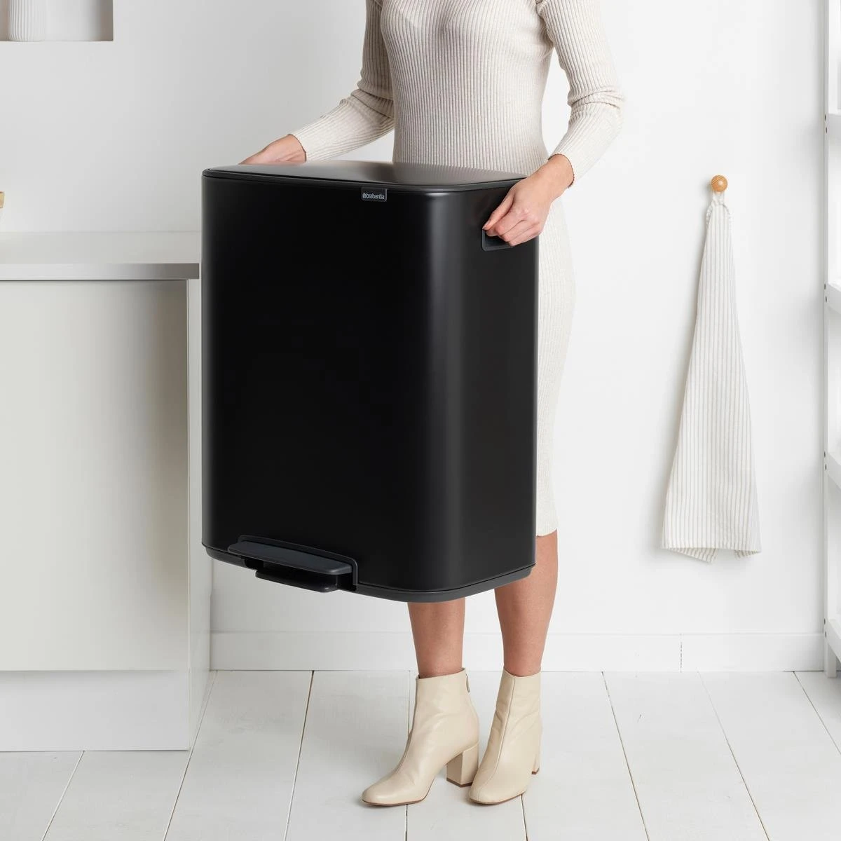 Brabantia Bo Pedaalemmer 2 X 30 L - Zwart 16 Brabantia Bo Pedaalemmer 2 X 30 L - Zwart - Afbeelding 14