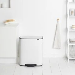 Brabantia Bo Pedaalemmer 2 X 30 L - Wit -Brabantia 9462699