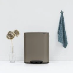 Brabantia Bo Pedaalemmer 2 X 30 L - Platinum -Brabantia 9462702
