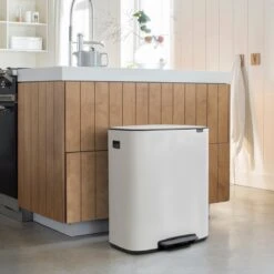 Brabantia Bo Pedaalemmer 2 X 30 L - Wit -Brabantia 9462722