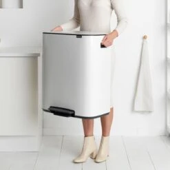 Brabantia Bo Pedaalemmer 2 X 30 L - Wit -Brabantia 9462731