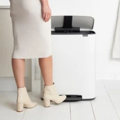 Brabantia Bo Pedaalemmer 2 X 30 L - Wit -Brabantia 9462734