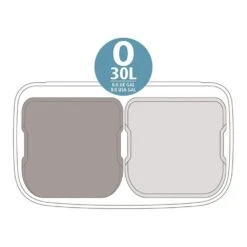 Brabantia Bo Pedaalemmer 2 X 30 L - Platinum -Brabantia 9462740