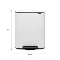 Brabantia Bo Pedaalemmer 2 X 30 L - Wit -Brabantia 9462744