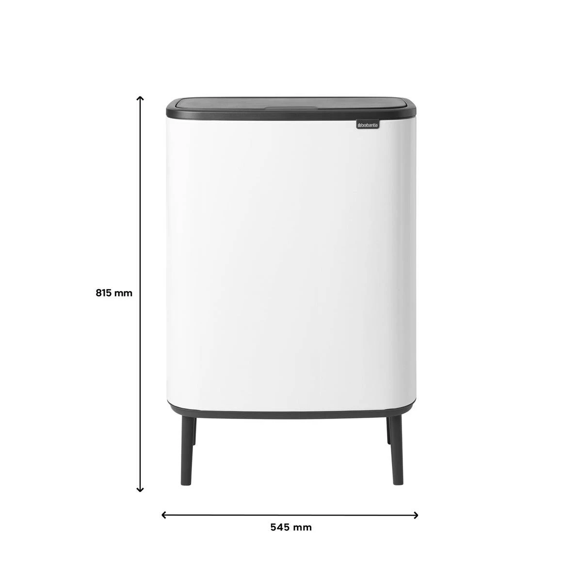 Brabantia Bo Touch Bin Hi Afvalemmer 2 X 30 L - Wit 3 Brabantia Bo Touch Bin Hi Afvalemmer 2 X 30 L - Wit