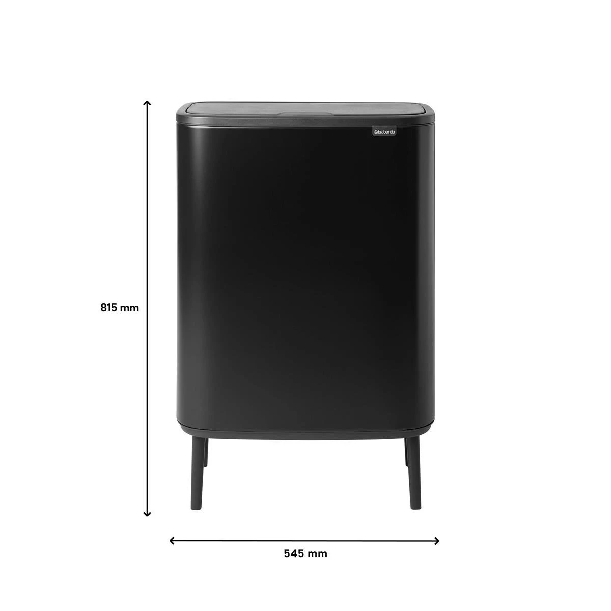 Brabantia Bo Touch Bin Hi Afvalemmer 2 X 30 L - Zwart 3 Brabantia Bo Touch Bin Hi Afvalemmer 2 X 30 L - Zwart