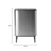 Brabantia Bo Touch Bin Hi Afvalemmer 2 X 30 L - Vingerafdrukvrij 1 Brabantia Bo Touch Bin Hi Afvalemmer 2 X 30 L - Vingerafdrukvrij -Brabantia 9463612