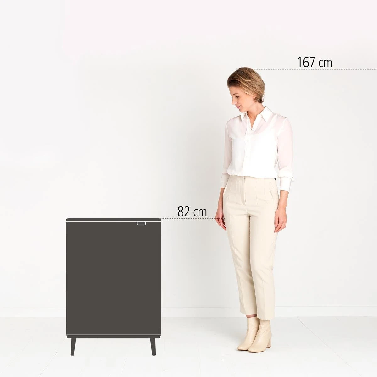Brabantia Bo Touch Bin Hi Afvalemmer 2 X 30 L - Zwart 5 Brabantia Bo Touch Bin Hi Afvalemmer 2 X 30 L - Zwart - Afbeelding 3