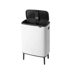 Brabantia Bo Touch Bin Hi Afvalemmer 2 X 30 L - Wit 30 Brabantia Bo Touch Bin Hi Afvalemmer 2 X 30 L - Wit -Brabantia 9463630