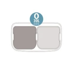 Brabantia Bo Touch Bin Hi Afvalemmer 2 X 30 L - Wit 31 Brabantia Bo Touch Bin Hi Afvalemmer 2 X 30 L - Wit -Brabantia 9463637