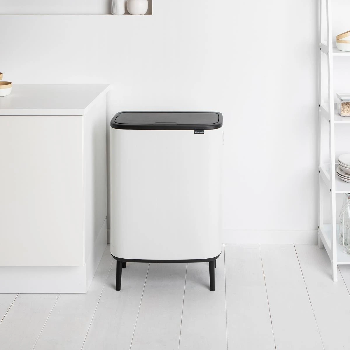 Brabantia Bo Touch Bin Hi Afvalemmer 2 X 30 L - Wit 14 Brabantia Bo Touch Bin Hi Afvalemmer 2 X 30 L - Wit - Afbeelding 12